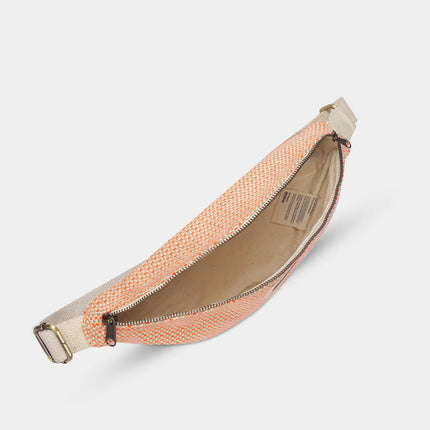 Sac banane Olivia Tressage corail