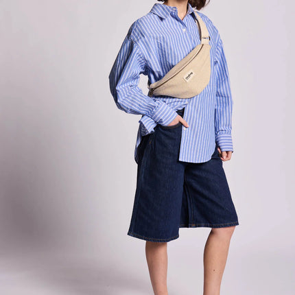 Sac banane Olivia Tressage écru