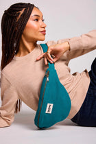 Sac banane Sasha Bleu paon
