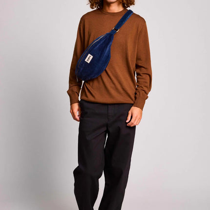 NEW Sac banane Sasha velours marine