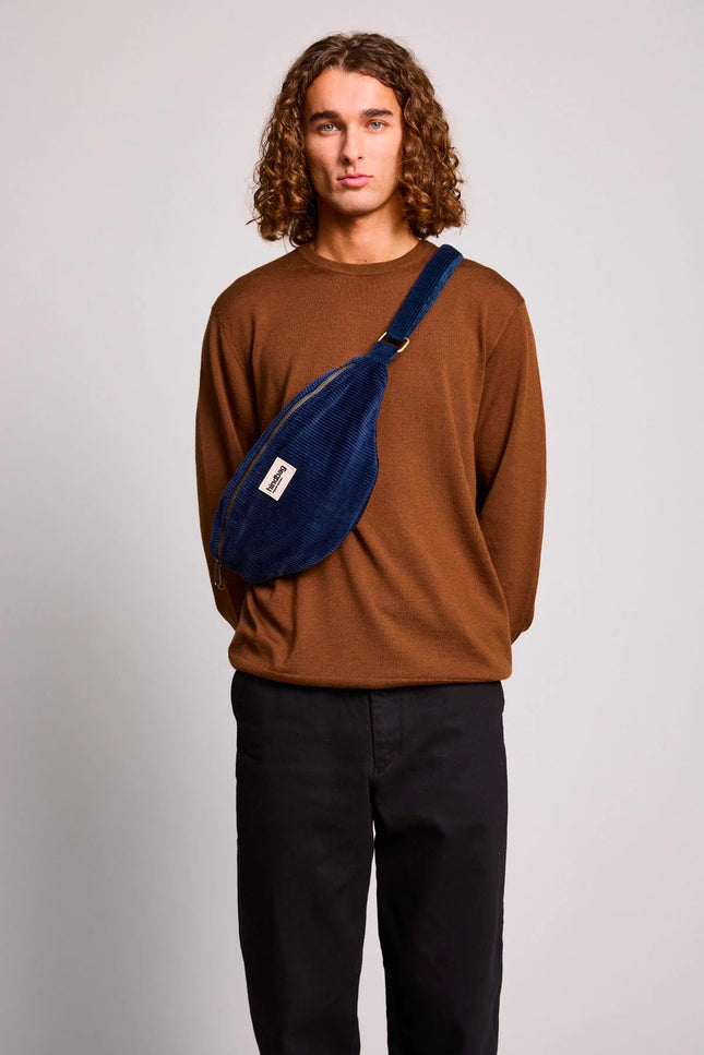 NEW Sac banane Sasha velours marine