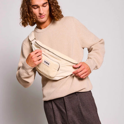 NEW Sac banane Sofia Velours beige