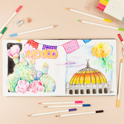 NEW Set 10 crayons de couleurs IROJITEN (tons pastel)