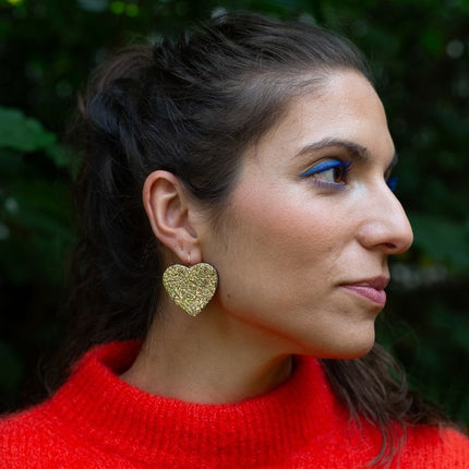 NEW Boucles d’oreilles Béguin Pêche sequins EXCLU BOUTIQUE