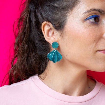 NEW Boucles d’oreilles Mini Jackie Pêche sequin EXCLU BOUTIQUE