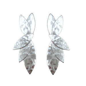 NEW Boucles d’oreilles Demisel - Iris Argent martelé