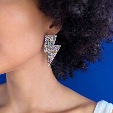 Boucles d’oreilles Foudre Confettis