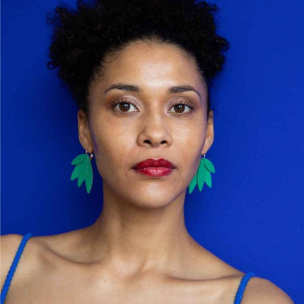 Boucles d’oreilles Selma Vert jungle