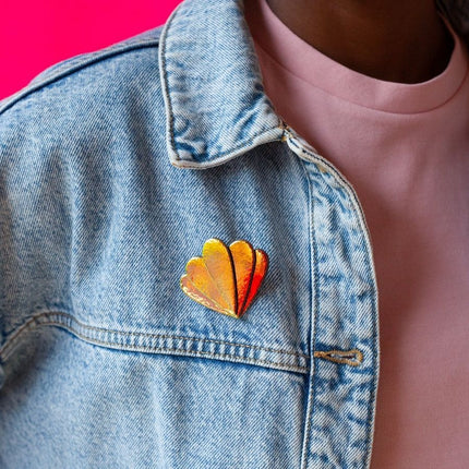 NEW Broche Jackie Bleu croco