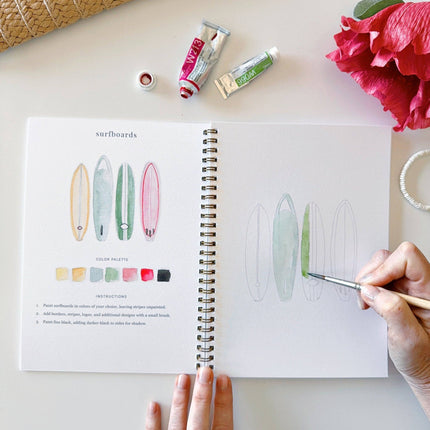 NEW Cahier d'aquarelle Tropical