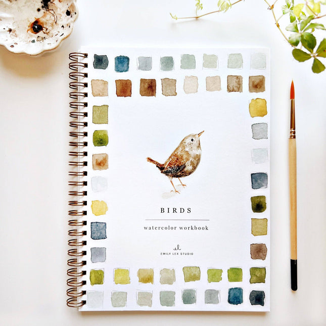 NEW Cahier d'aquarelle Oiseaux