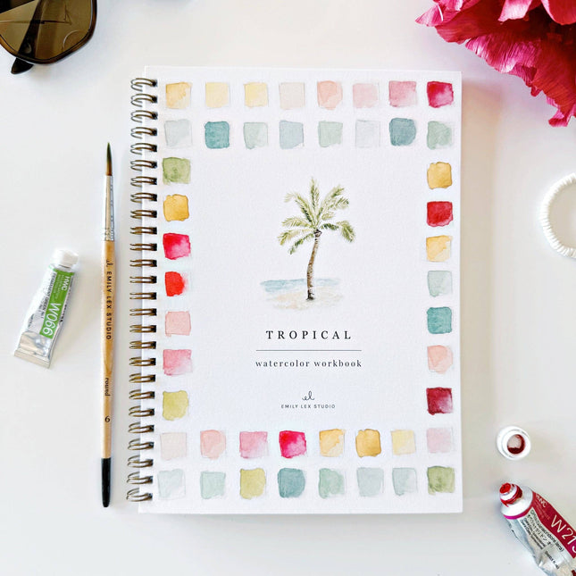 NEW Cahier d'aquarelle Tropical