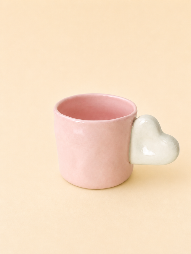 Mug coeur en céramique (200 ml)