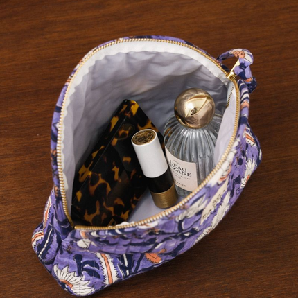 Trousse Make up Velours fleurs