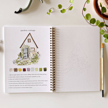 Cahier d'aquarelle Jardin
