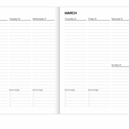 NEW Agenda 2026 - Beige Soleil