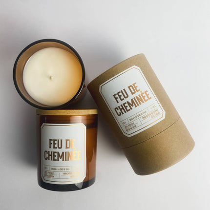NEW Bougie Parfumée Feu de Cheminée