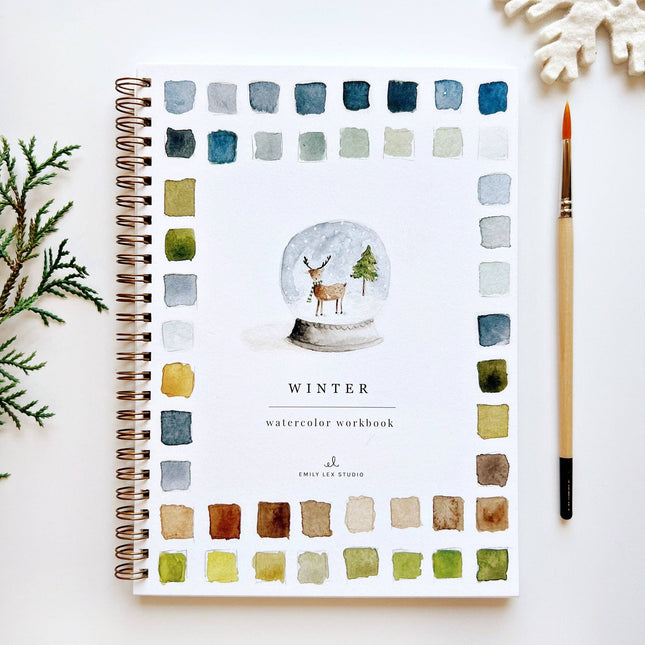 NEW Cahier d'aquarelle d'hiver