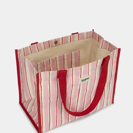 Sac Claude rayures rouge et rose