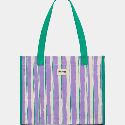 Sac Claude rayures vert et parme