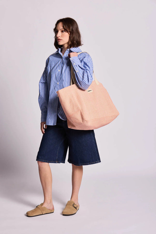 Sac Claude Tressage corail