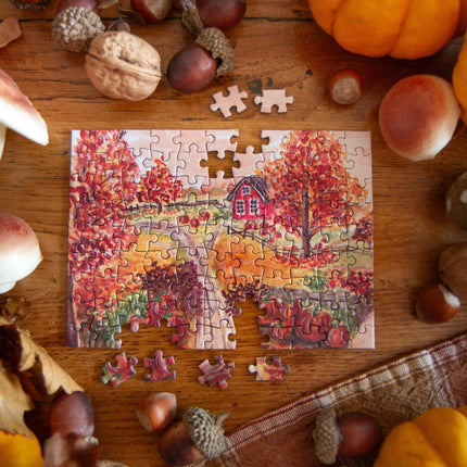 NEW Mini Puzzle Fall Road