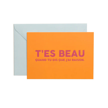 Carte T'es beau