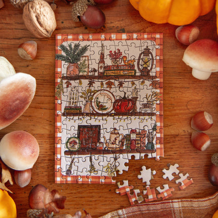 NEW Mini Puzzle Etagère d'Automne