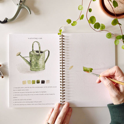 Cahier d'aquarelle Jardin