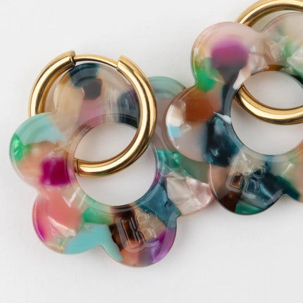 Boucles d'oreilles Maxi fleurette Confettis