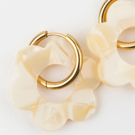 Boucles d'oreilles Maxi fleurette Nude