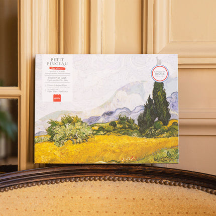 Coffret peinture au numéro -  Cyprès aux blés d’or (Vincent Van Gogh)