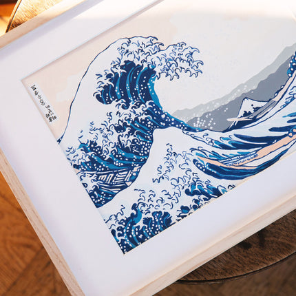 Coffret peinture au numéro - La grande vague de Kanagawa (Katsushika Hokusai)