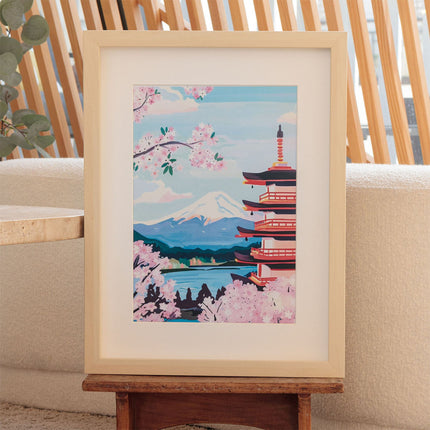 Coffret peinture au numéro - Mont Fuji