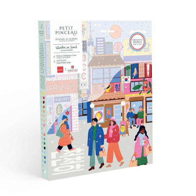 Coffret peinture au numéro -  Winter in Seoul - Laura Lhuillier pour ERBORIAN