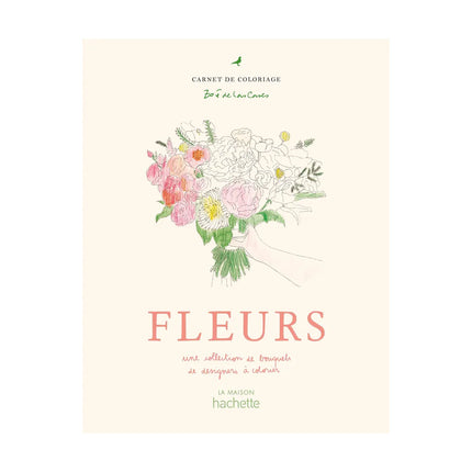 NEW Carnet de coloriages Fleurs