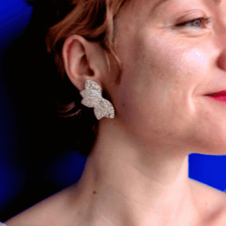 Boucles d’oreilles Odette Or blanc