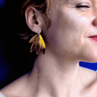 Boucles d’oreilles Selma Soleil nacré