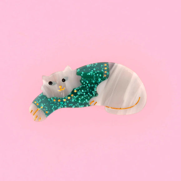 NEW Barrette Chat pull d'hiver Coucou Suzette