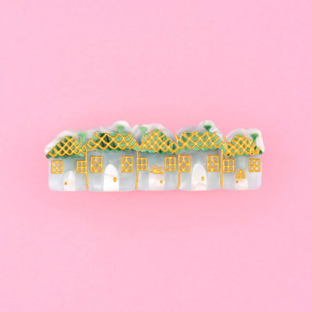 Barrette Village enneigé Coucou Suzette