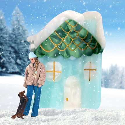 Pince à cheveux Maison enneigée Coucou Suzette