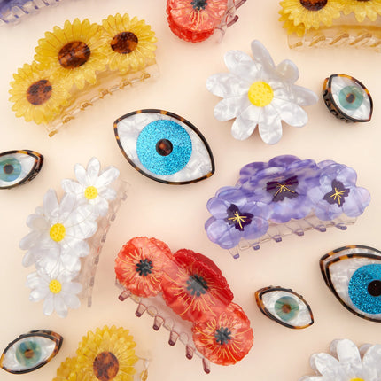 Pince à cheveux Oeil à paillettes