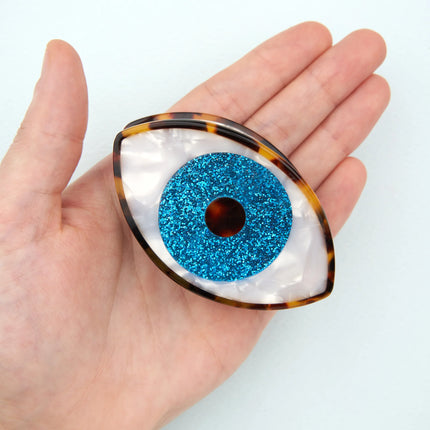 Pince à cheveux Oeil à paillettes