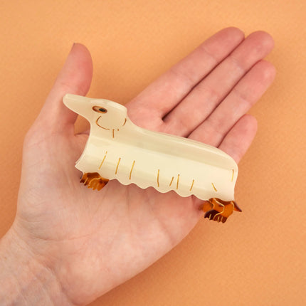 NEW Pince à cheveux teckel fantôme (phosphorescent)