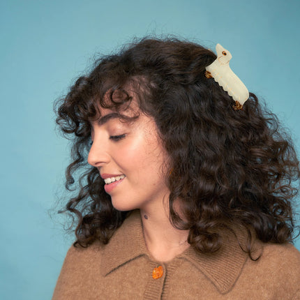 NEW Pince à cheveux teckel fantôme (phosphorescent)