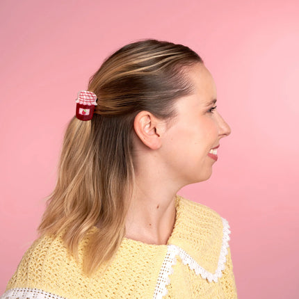 Petite pince à cheveux Pot de confiture
