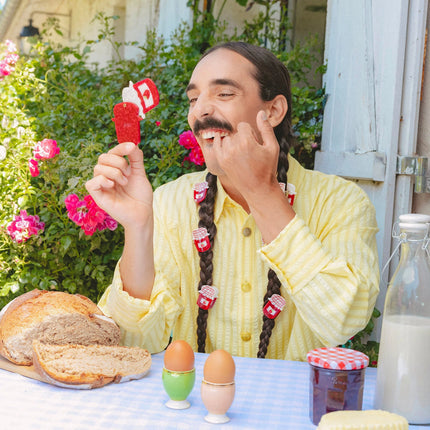 Petite pince à cheveux Pot de confiture