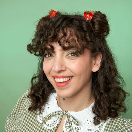 Petite pince à cheveux Tomate cerise