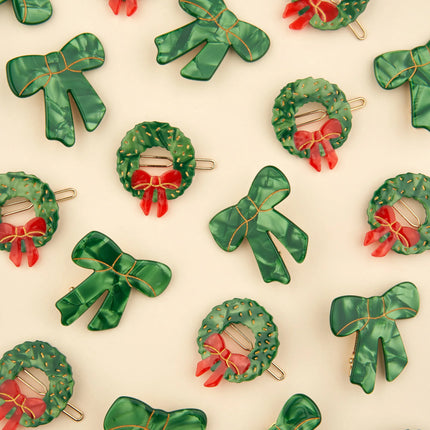 NEW Barrette Couronne sapin