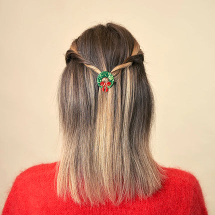 NEW Barrette Couronne sapin
